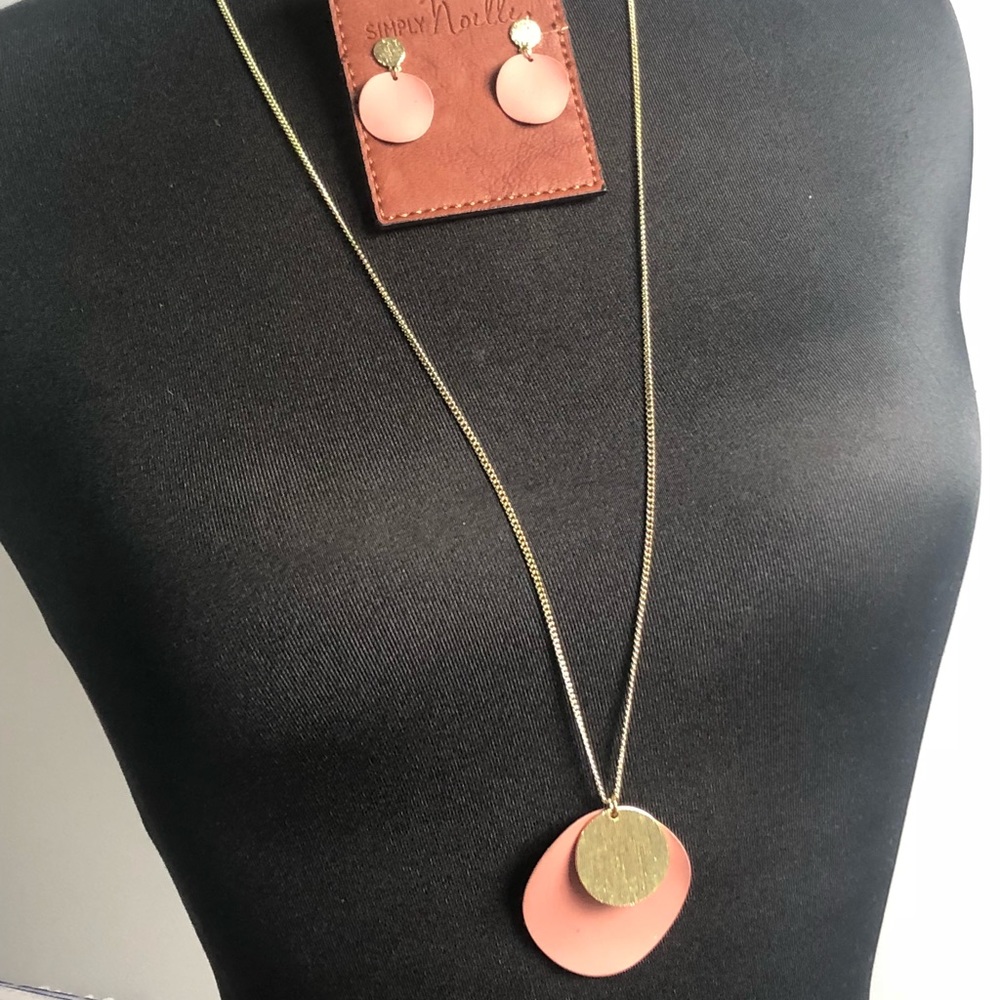 Modern love SET earrings and necklace +BONUS